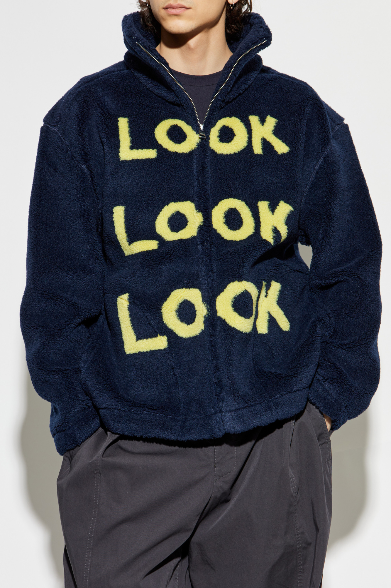 スウェット・トレーナー J W ANDERSON FLEECE (JW0186PG1632) JW Anderson Fleece sweatshirt with print | Men's Clothing